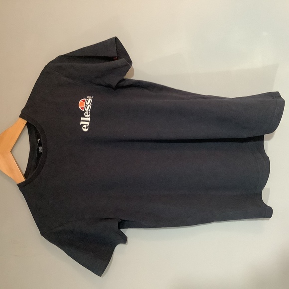 Ellesse Crew Neck T Shirt - Size XS - Navy - Cotton - P2P 18” - Picture 5 of 8